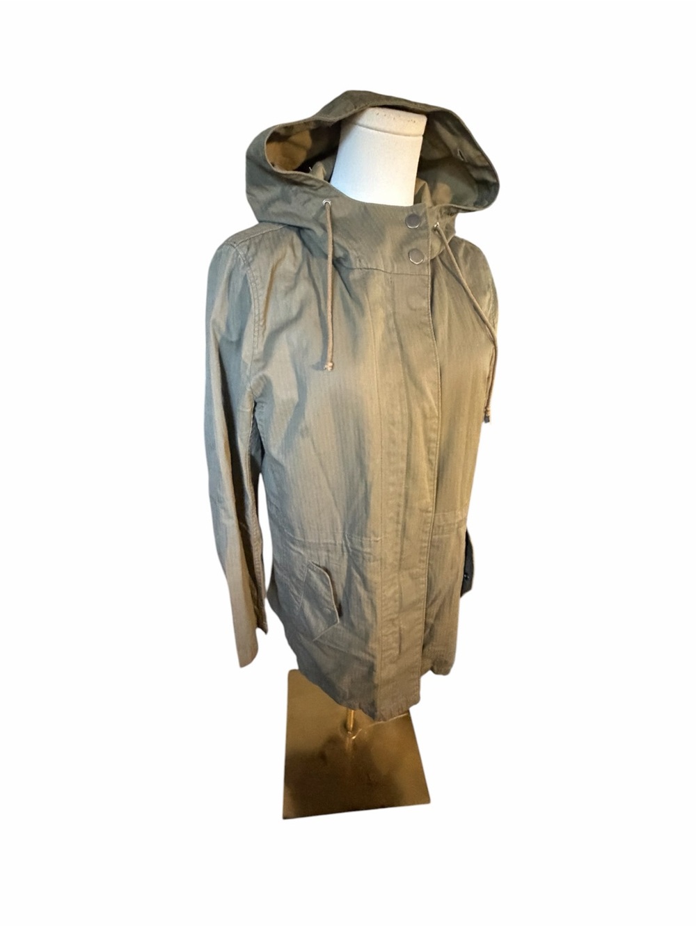 J. Crew Hooded Anorak Jacket in Olive Sz Small